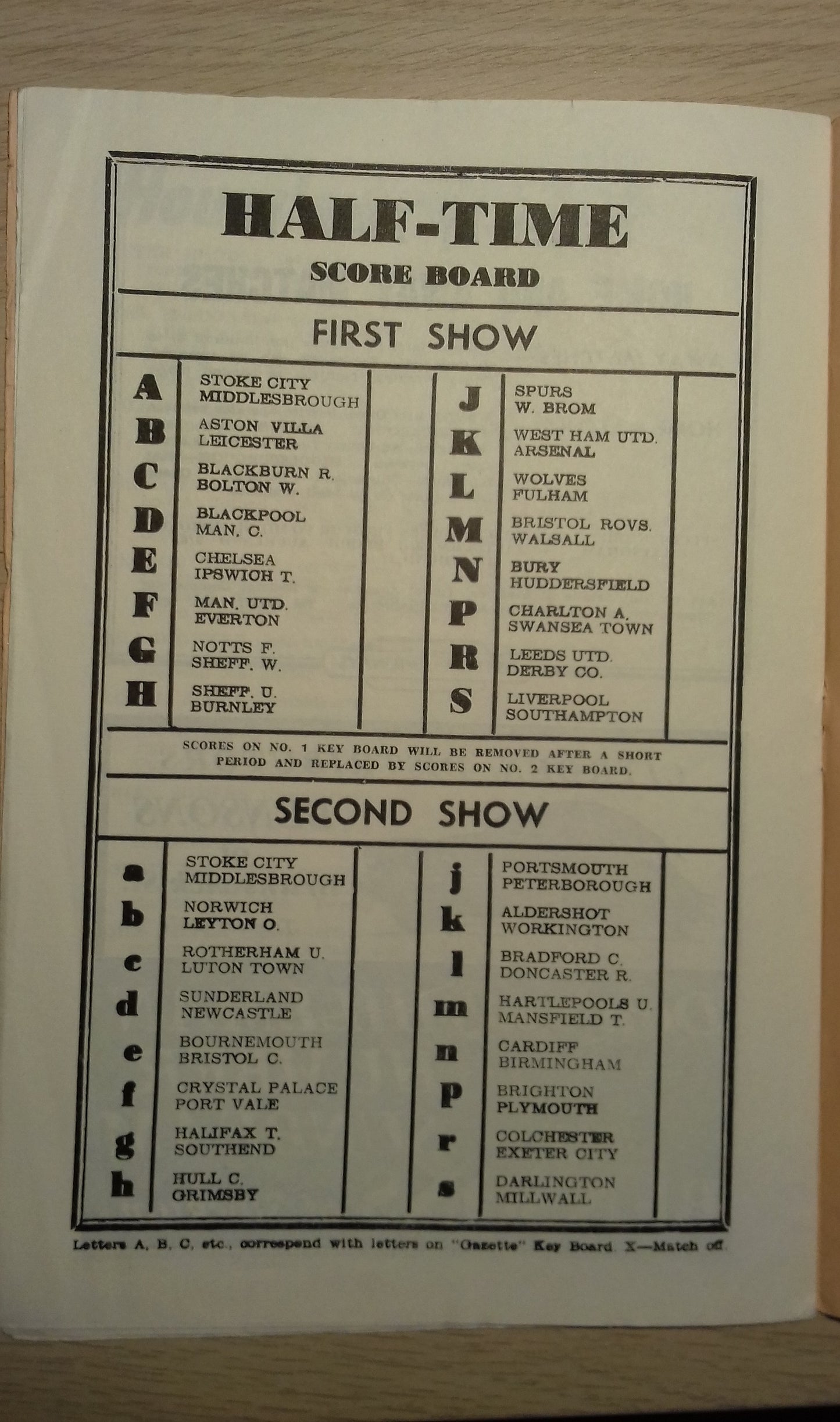 Crook Town v Hounslow Town Match Programme F.A. Amateur Cup Final Replay Sat.April 21st 1962 @ Ayresome Park.