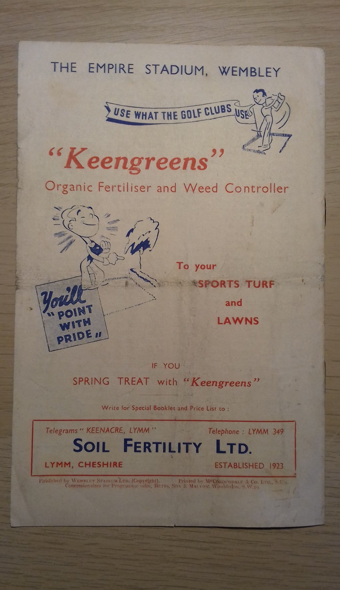 England v Belgium Match Programme Saturday 29th January 1946 Billy Wright Debut