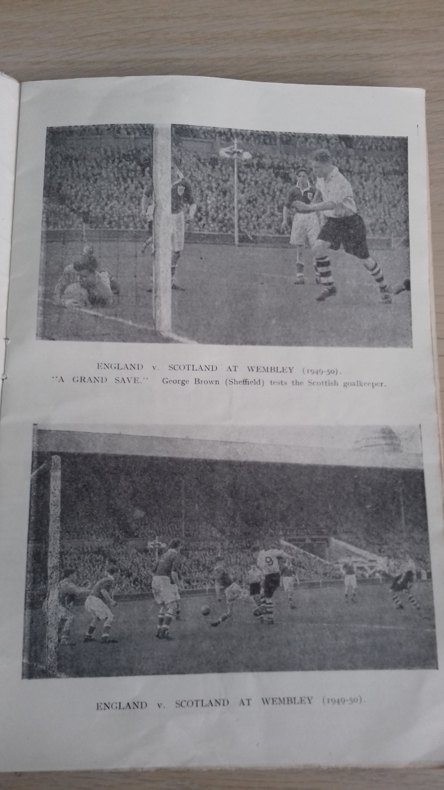 England Boys (Duncan Edwards) v Scotland Boys Victory Shield Saturday May 5th 1951 @ Chesterfield