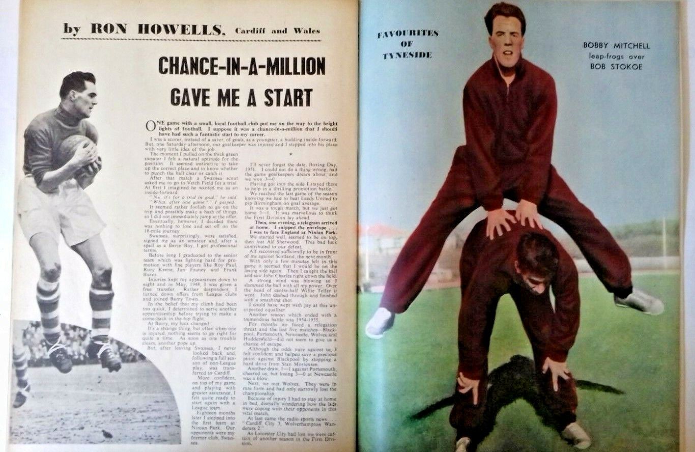 Charles Buchan's Football Monthly July 1956 Issue 59. Front Cover Don Donovan