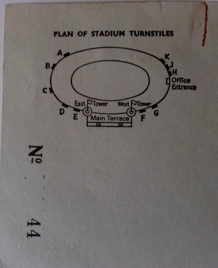 England v Brazil Steward Ticket Wednesday 19th April 1978