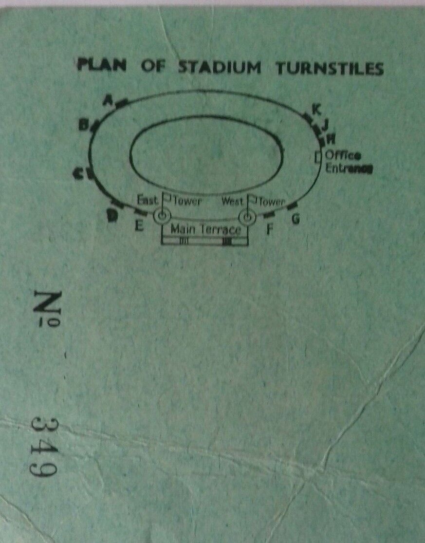 England v Argentina Steward Ticket Wednesday 22nd May 1974