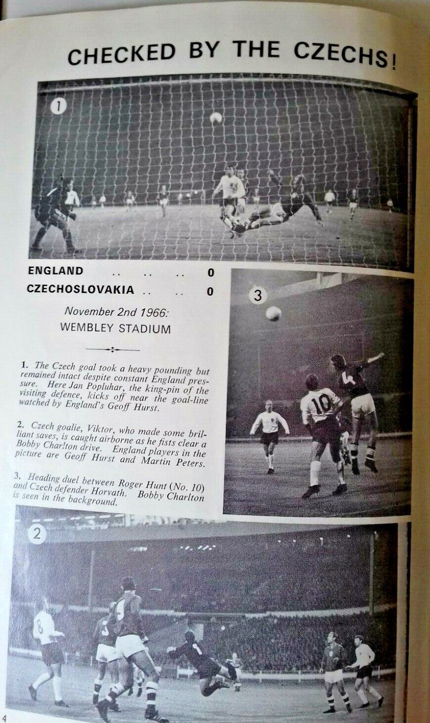 England v Wales European Championship Programme + Ticket Wembley 16/11/1966