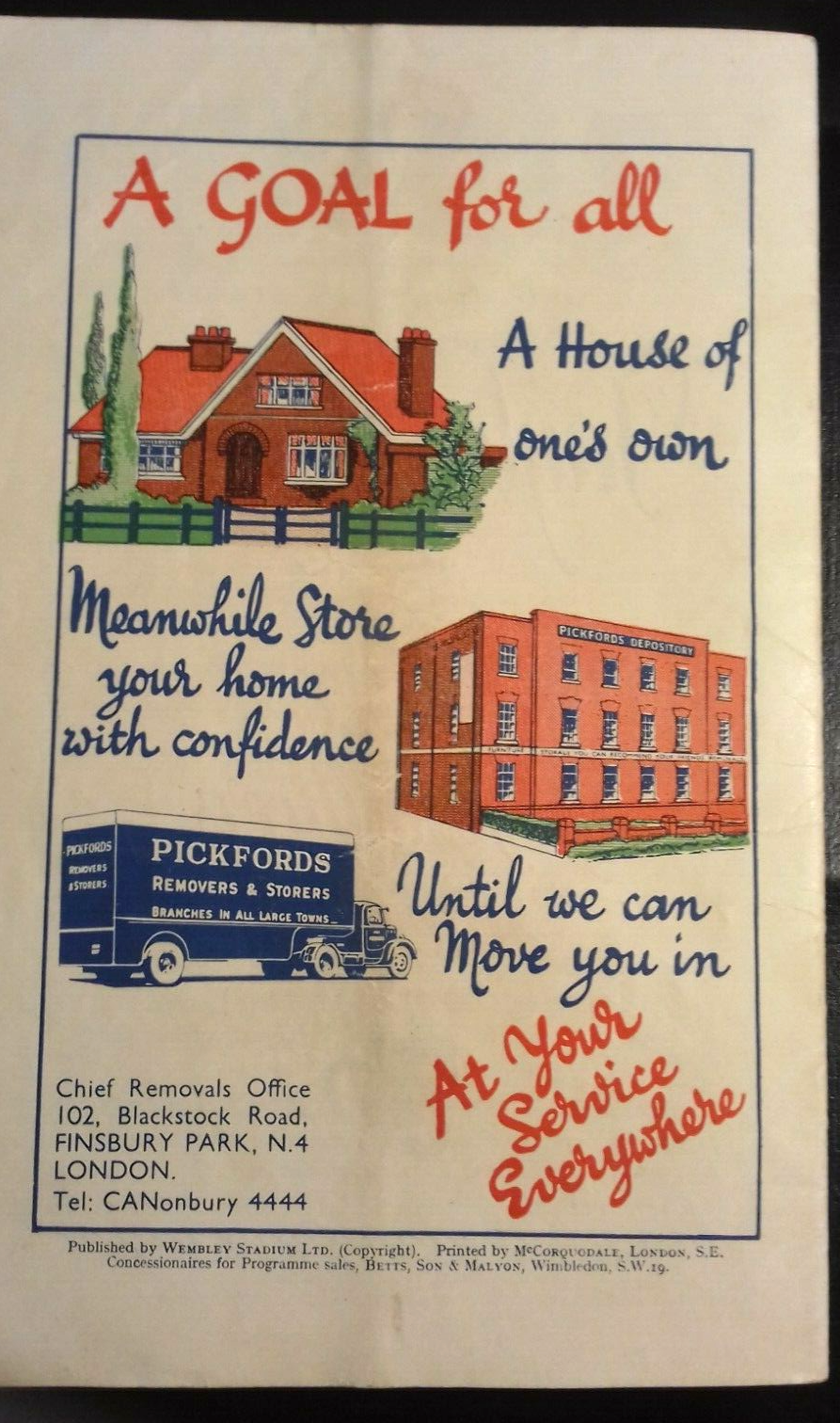 Bishop Auckland v Willington Football Match Programme + Ticket F.A. Amateur Cup Final 22/4/1950