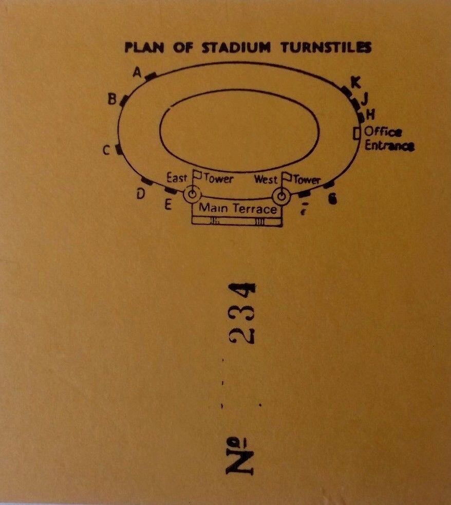 England v Brazil Steward Ticket Tuesday 19th May 1987