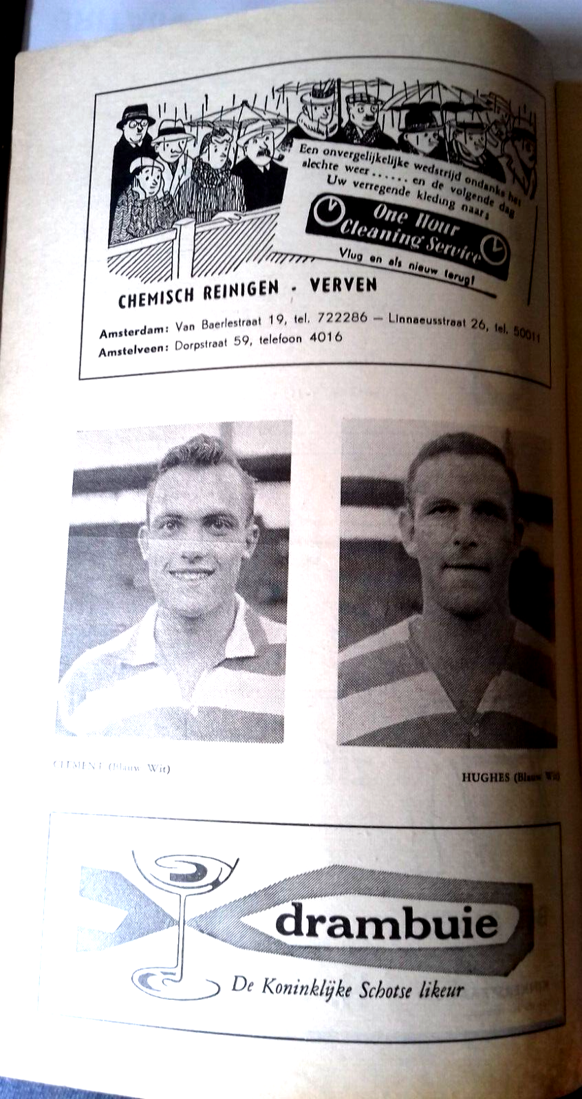 Blauw Wit v R.C.H. Match Programme Eerste Divisie B 28th August 1960.
