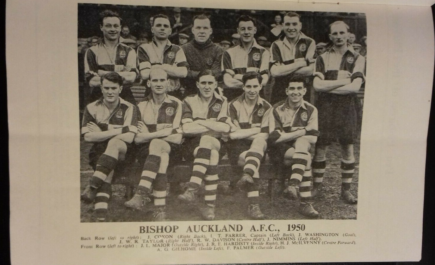 Bishop Auckland v Willington Football Match Programme + Ticket F.A. Amateur Cup Final 22/4/1950
