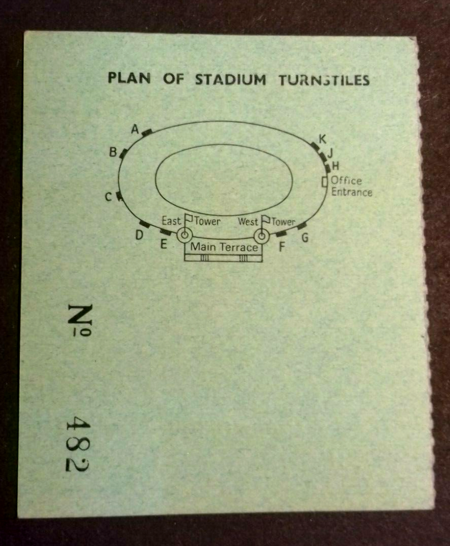 England v Scotland International Match Stewards Ticket Saturday May 22nd 1971.