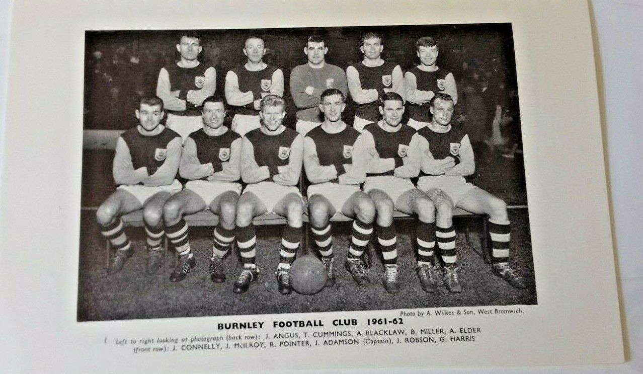 Burnley v Fulham Programme F.A. Cup Semi-Final Villa Park Sat. March 31st 1962.