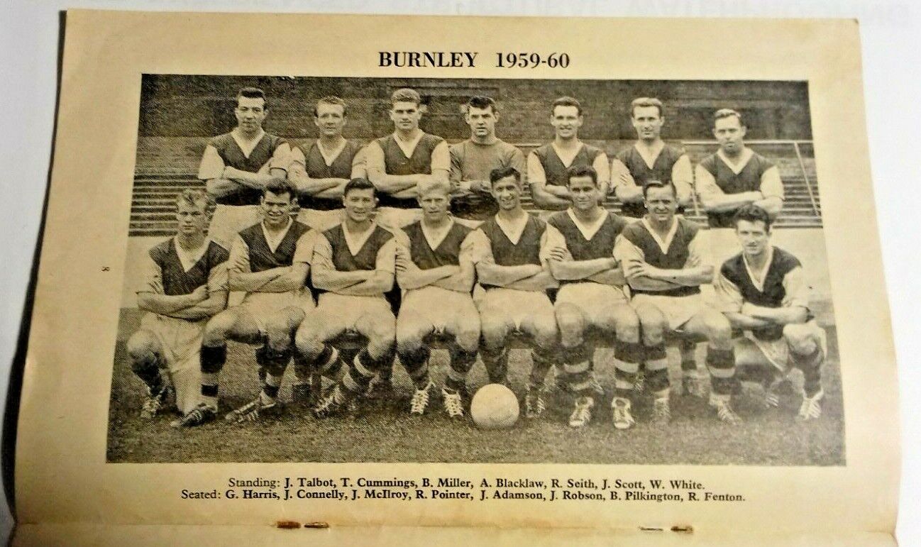 Chelsea v Burnley Football Match Programme Division 1 (Burnley Championship Season) 5/9/1959.