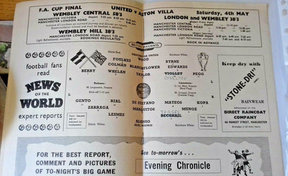 Manchester Utd v Real Madrid Programme European Cup Semi-Final 2nd Leg 25/4/57