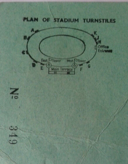 England v Argentina Steward Ticket  Wednesday 22nd May 1974