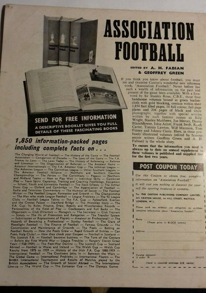 World Soccer Magazine Used Edition February 1963 Volume 3 No 5