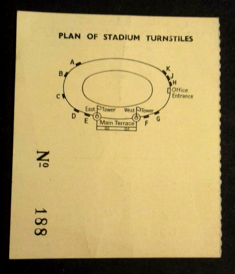 Dagenham v Skelmersdale Utd F.A. Amateur Cup Final Stewards Ticket 24/4/1971