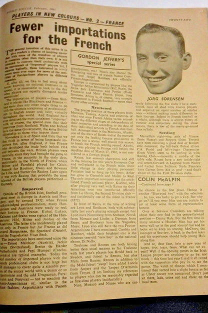 World Soccer Magazine Used Edition February 1963 Volume 3 No 5