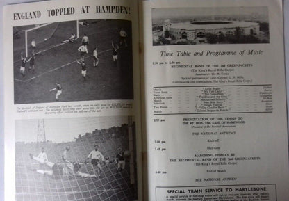 England v Uruguay Wednesday 6th May 1964 Programme & Stewards Ticket