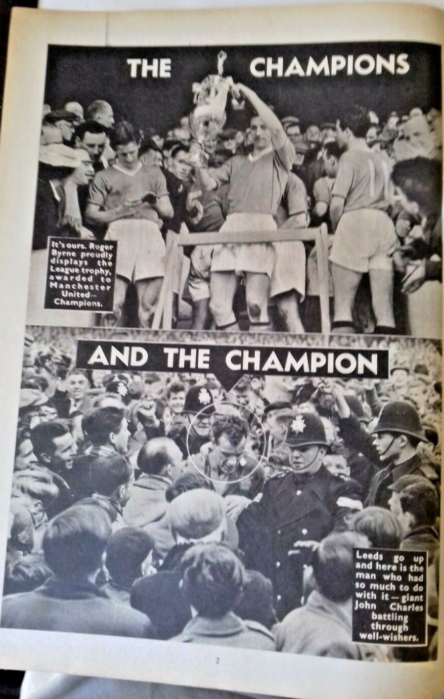 Charles Buchan's Football Monthly July 1956 Issue 59.  Front Cover Don Donovan