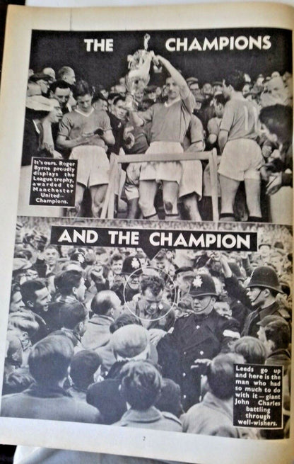 Charles Buchan's Football Monthly July 1956 Issue 59.  Front Cover Don Donovan