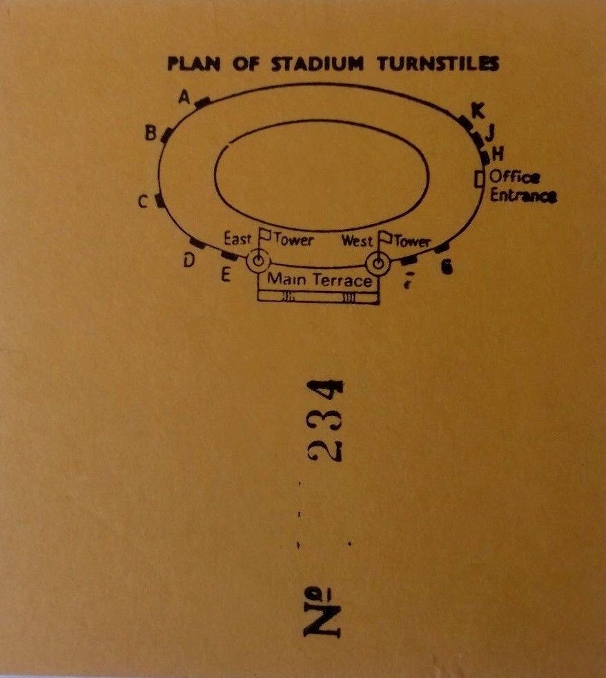 England v Brazil Steward Ticket  Tuesday 19th May 1987