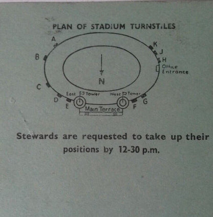 England v Uruguay Wednesday 6th May 1964 Programme & Stewards Ticket