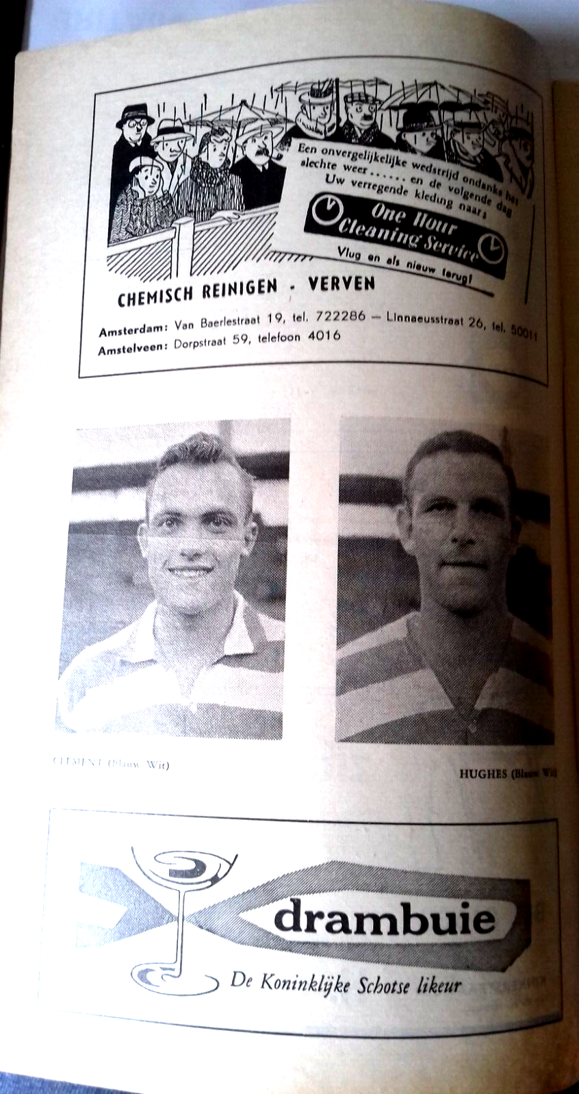 Blauw Wit v R.C.H. Match Programme Eerste Divisie B  28th August 1960.