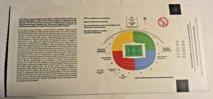 England v Sweden International Match Ticket 15th November 2001 Wembley Stadium.