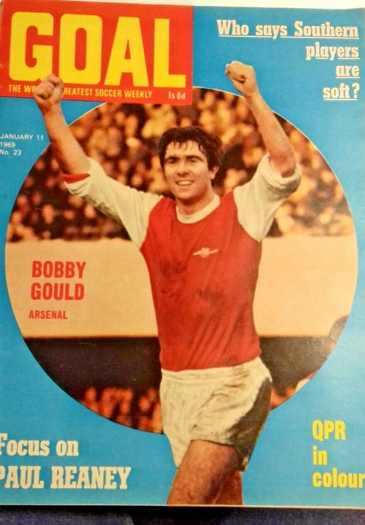 Goal Soccer Weekly Magazine No 23 January 11th 1969