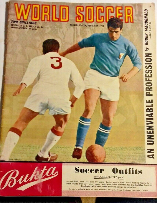 World Soccer Magazine Used Edition February 1963 Volume 3 No 5