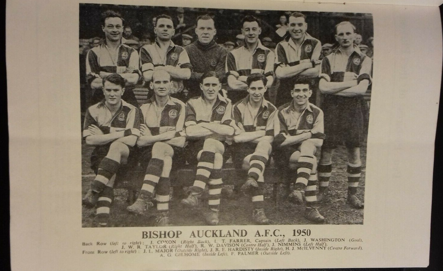 Bishop Auckland v Willington Football Match  Programme + Ticket F.A. Amateur Cup Final 22/4/1950