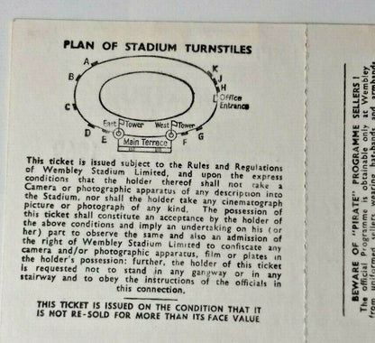 North Shields v Sutton Utd Ticket+Programme F.A. Amat. Cup Final 12/4/69 Wembley