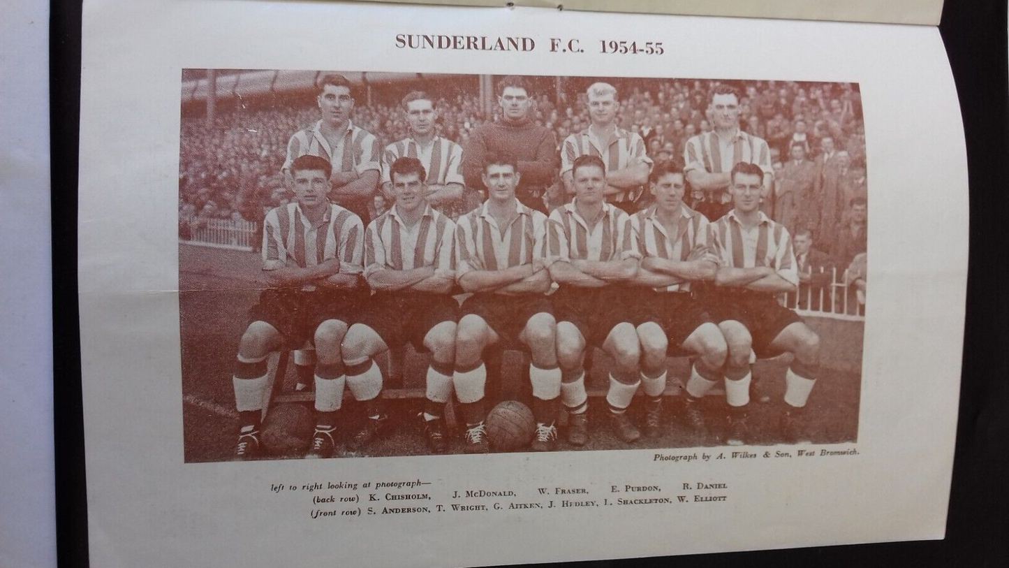 Manchester City v  Sunderland Programme F.A. Cup Semi-Final 26/3/55 @ Villa Park