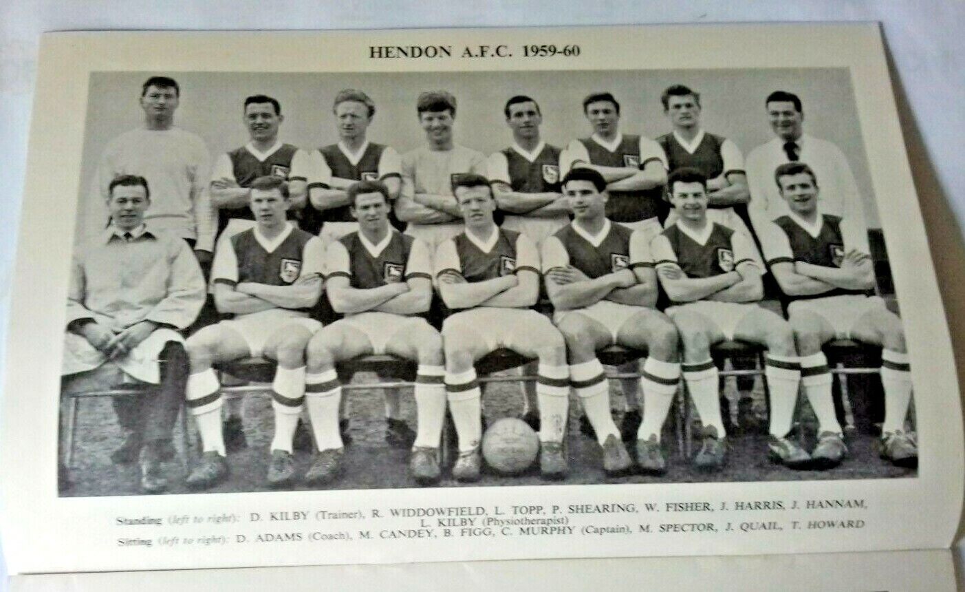 Hendon v Kingstonian F.A. Amateur Cup Final Match Programme 23/4/1960 Wembley.